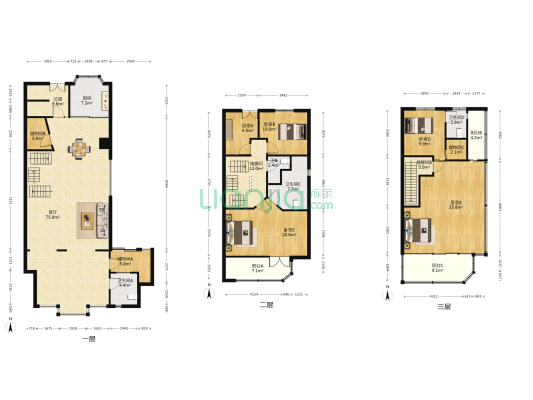富宏花园(别墅) 5室1厅4卫 163平方