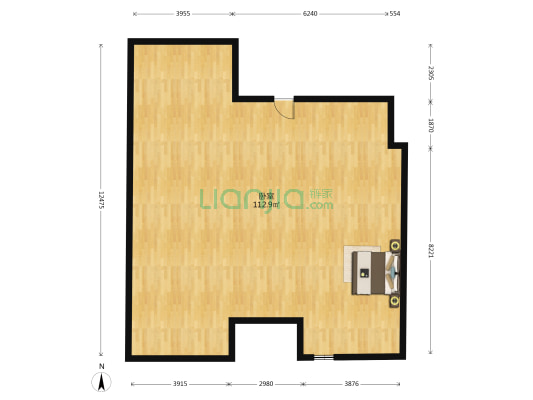 署前路 1室0厅0卫 119平方