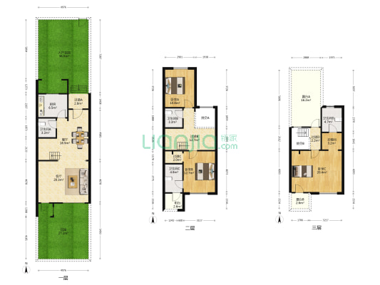 牛驼温泉孔雀城梦泉苑 3室2厅4卫 164平方