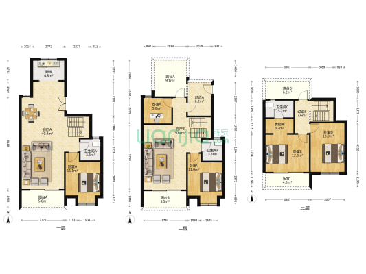 银城颐居悦见山 5室2厅3卫 172平方