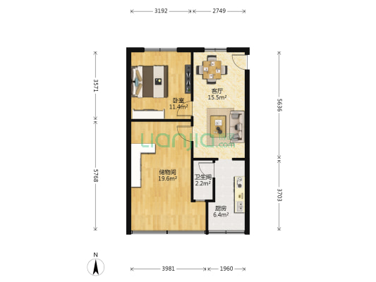 站南（巷）街 1室1厅1卫 67平方