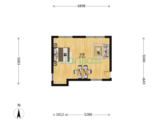 文化一条街 1室0厅0卫 43平方