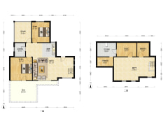 洋房上跃，复式，独立电梯厅，7米横厅-涿州鸿坤理想湾北区户型图