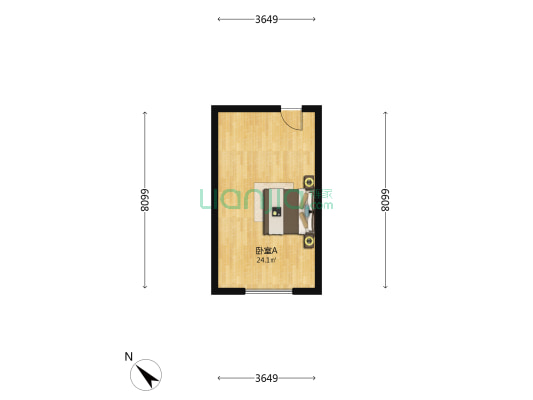 置信逸都城 1室0厅0卫 36平方