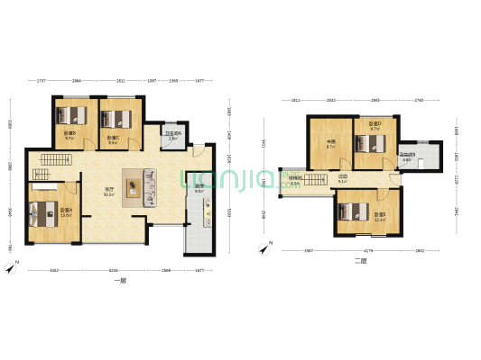 仟坤水街（西区） 6室1厅2卫 156平方