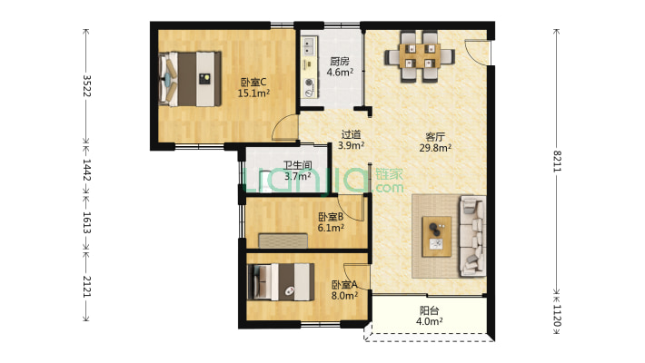 德盛楼二手房实景图