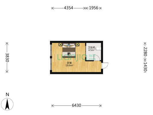 上饶县三清山西大道37号 1室0厅1卫 45平方