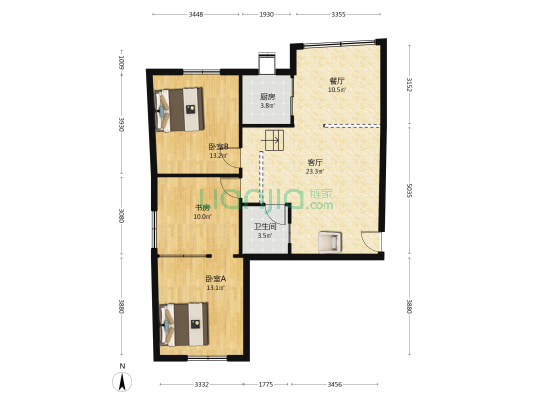 古井路24号 3室2厅1卫 97平方