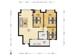 鸿府精装洋房大三房 户型方正 拎包入住-重庆鸿府户型图