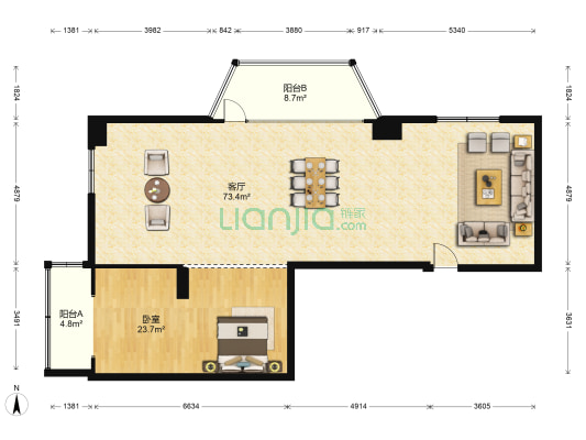 广荣大厦 1室1厅0卫 153平方