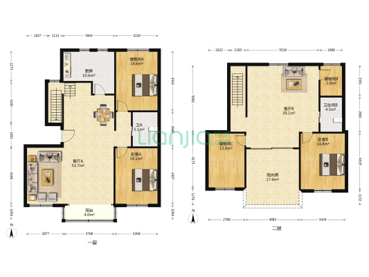 南门世纪花园 2室2厅2卫 200平方