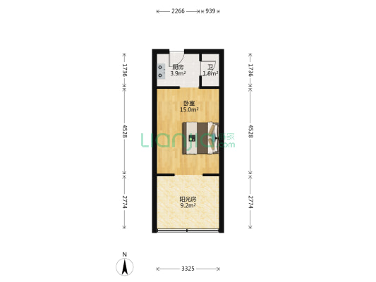 新颜西里 1室0厅1卫 29平方
