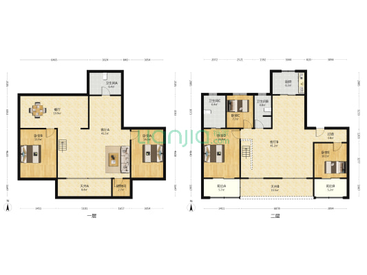 锦云台 5室3厅3卫 247平方
