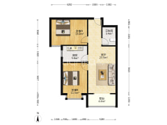 精装修没住过 可以做婚房 户型方正-涿州联合七号院户型图