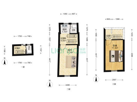 大埔头 1室1厅2卫 32平方