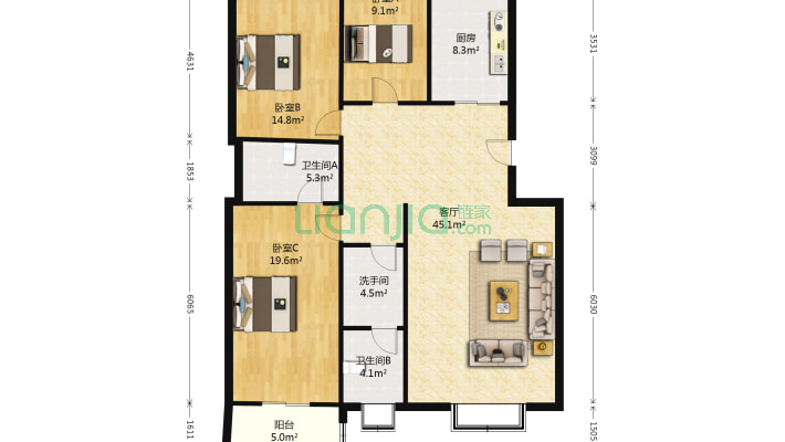 审计局小区二手房实景图