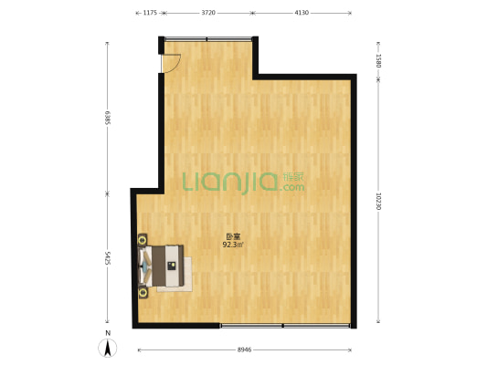 东园新村 1室0厅0卫 90平方