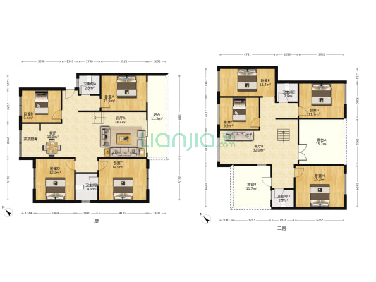 紫荆花園 8室3厅4卫 240平方