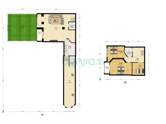 王府花园 3室1厅3卫 159平方