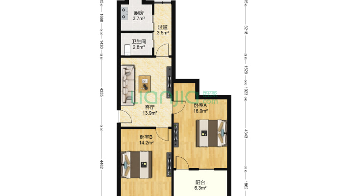 上窑湾街二手房实景图
