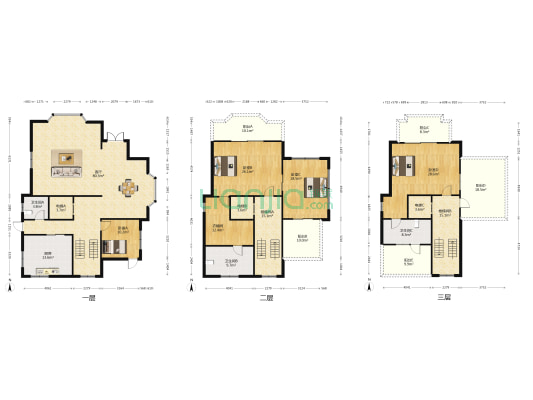 嘉湖山庄 4室1厅3卫 279平方
