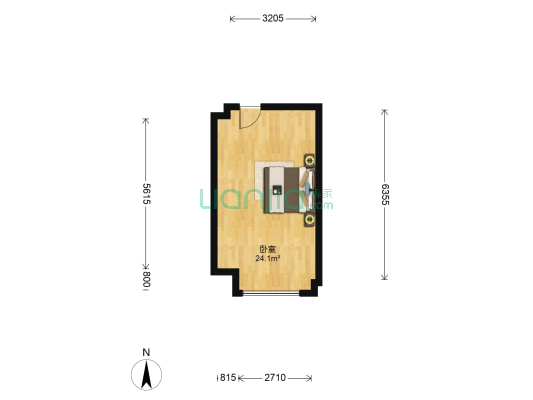 红星大都汇 1室0厅0卫 37平方