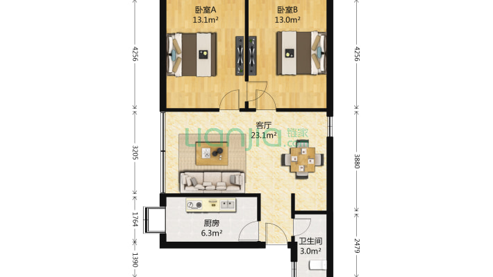 江西日报宿舍（豫章后街110号）二手房实景图