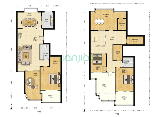 富宸嘉苑 5室2厅2卫 209平方