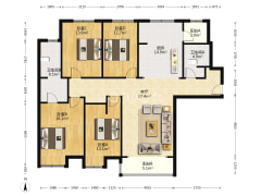 此房南北通透格局 好楼层 房主诚心出售 交通便利-涿州金品时代户型图