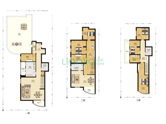 名人公寓 7室2厅3卫 379平方