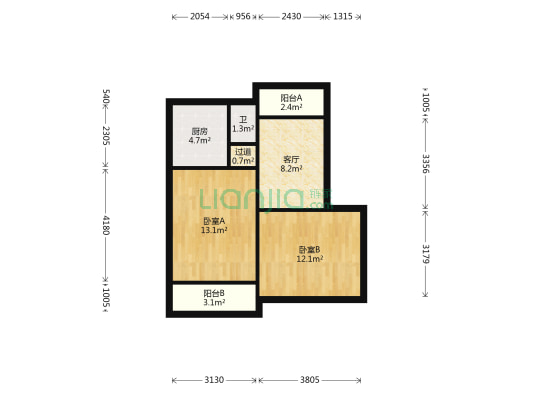 盐业小区 2室1厅1卫 62平方
