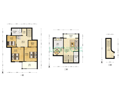 银河经典苑 3室3厅2卫 124平方