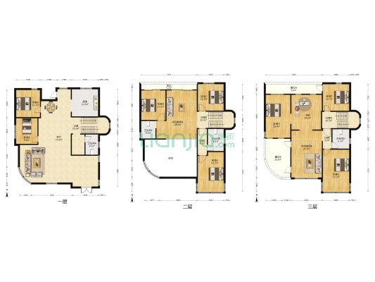名仕山庄 11室1厅4卫 343平方