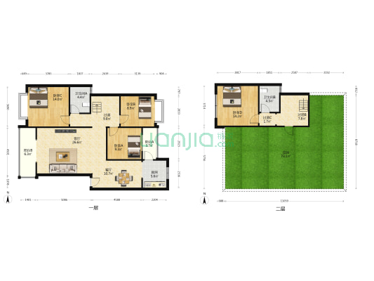 蜀原春天 4室2厅2卫 148平方