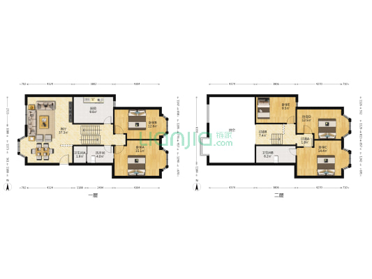 雅静苑 5室1厅3卫 150平方