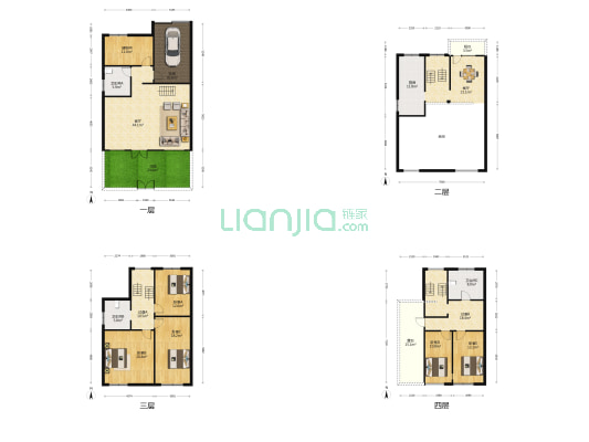 伟阳花园冬园 5室2厅3卫 261平方
