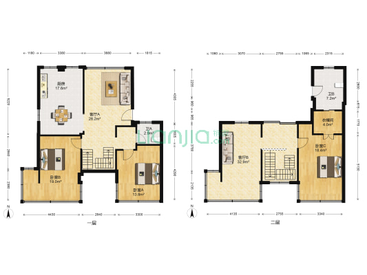 中河路193号 3室2厅2卫 170平方
