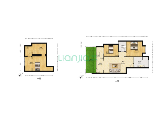 君雁优禾 4室1厅1卫 108平方