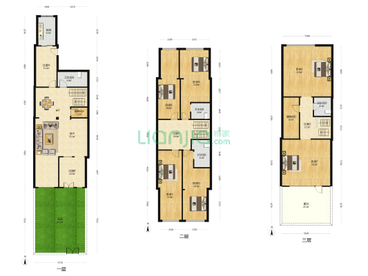 江山花园 6室1厅4卫 180平方