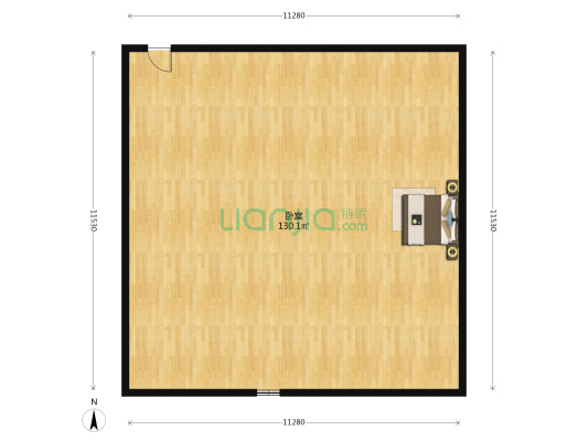 东湖北大院 1室0厅0卫 104平方