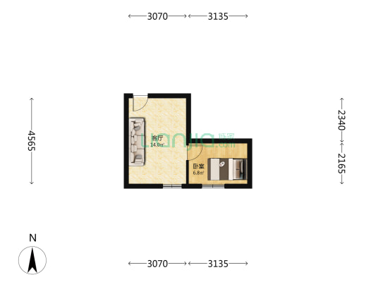 中山大道31号 1室1厅0卫 31平方