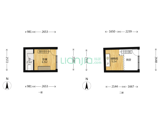 桂花胡同 1室0厅1卫 13平方