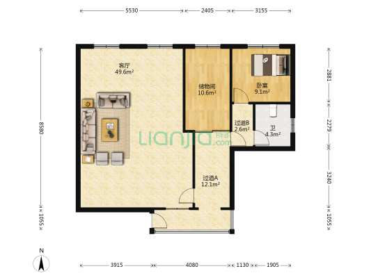光明街二巷 1室1厅1卫 329平方