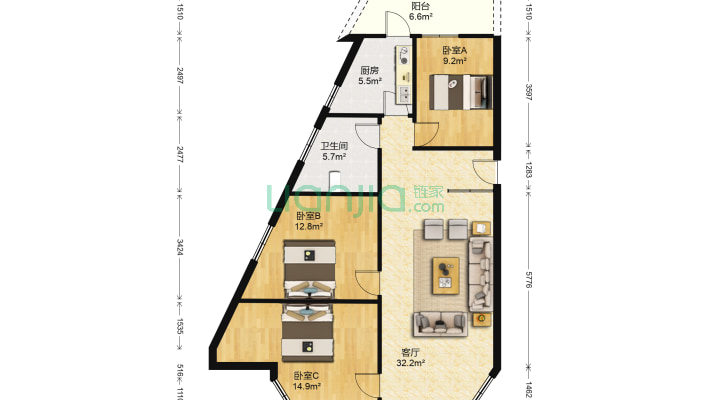 虎门医药公司宿舍二手房实景图