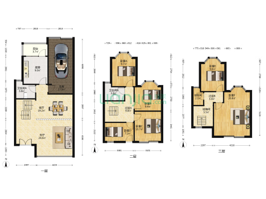 爱里舍花园(别墅) 6室2厅2卫 196平方