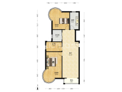 双塔区凯旋门精装3居 明厨明卫-涿州鸿盛凯旋门户型图