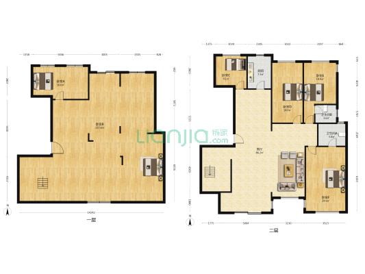 文一塘溪津门镇淮府 6室1厅2卫 386平方