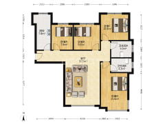 南北四居 全明格局 房本满二 诚意卖-涿州高铁新干线户型图