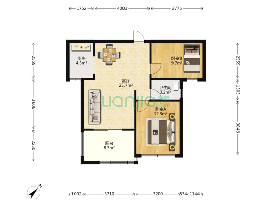 佳元·椰风水韵 2室1厅1卫 89平方