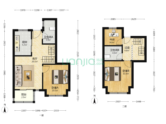 大华·梧桐樾 3室1厅2卫 90平方